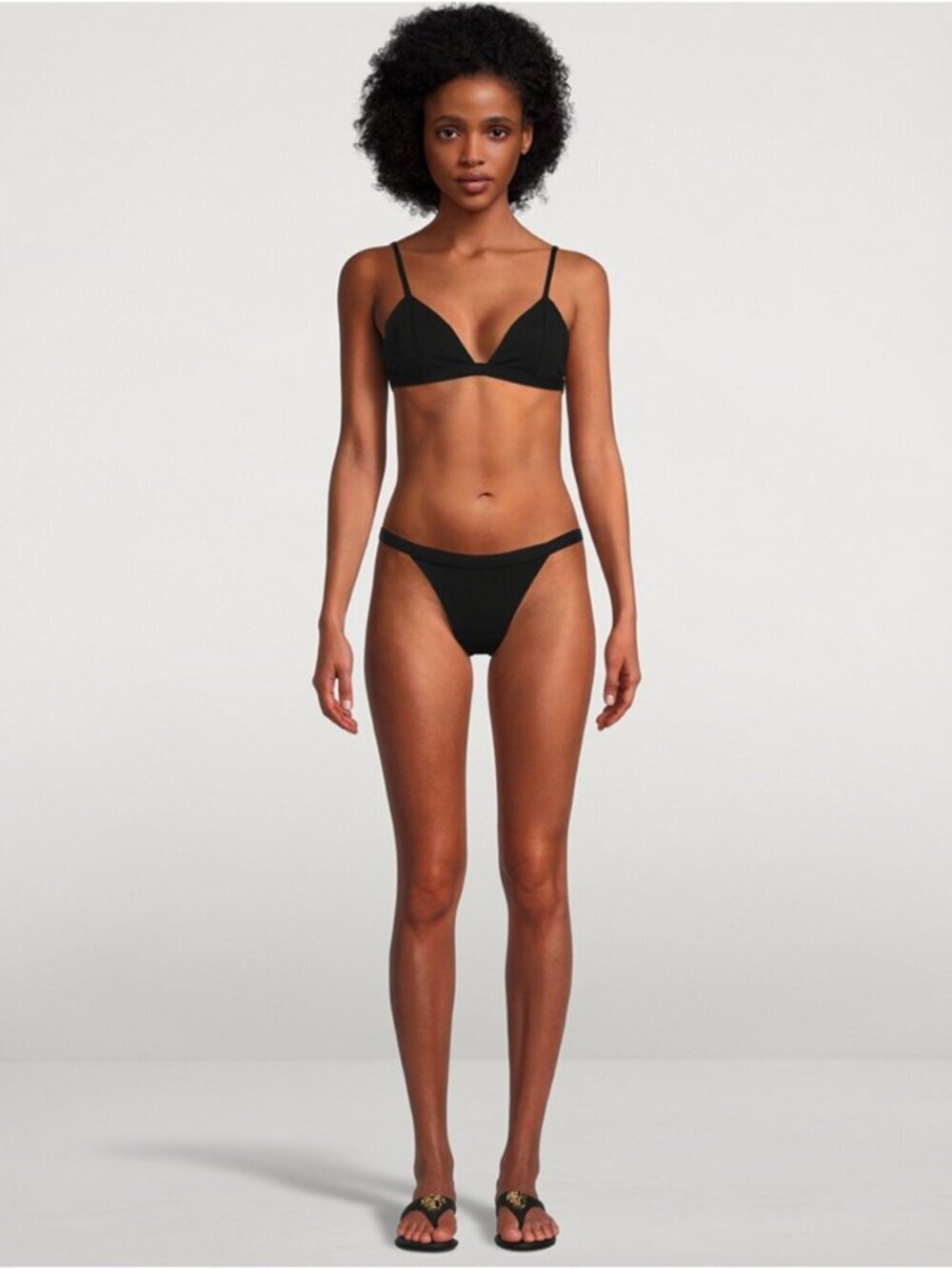 Mara Hoffman Lenni Bikini Bottom in Black NWT